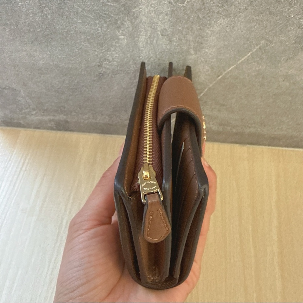 (NWT) Coach Medium Corner Zip Wallet In Signature Canvas - Picture 2 of 7